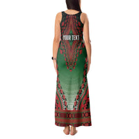 Personalized Kenya African Dashiki Tank Maxi Dress - Wonder Print Shop