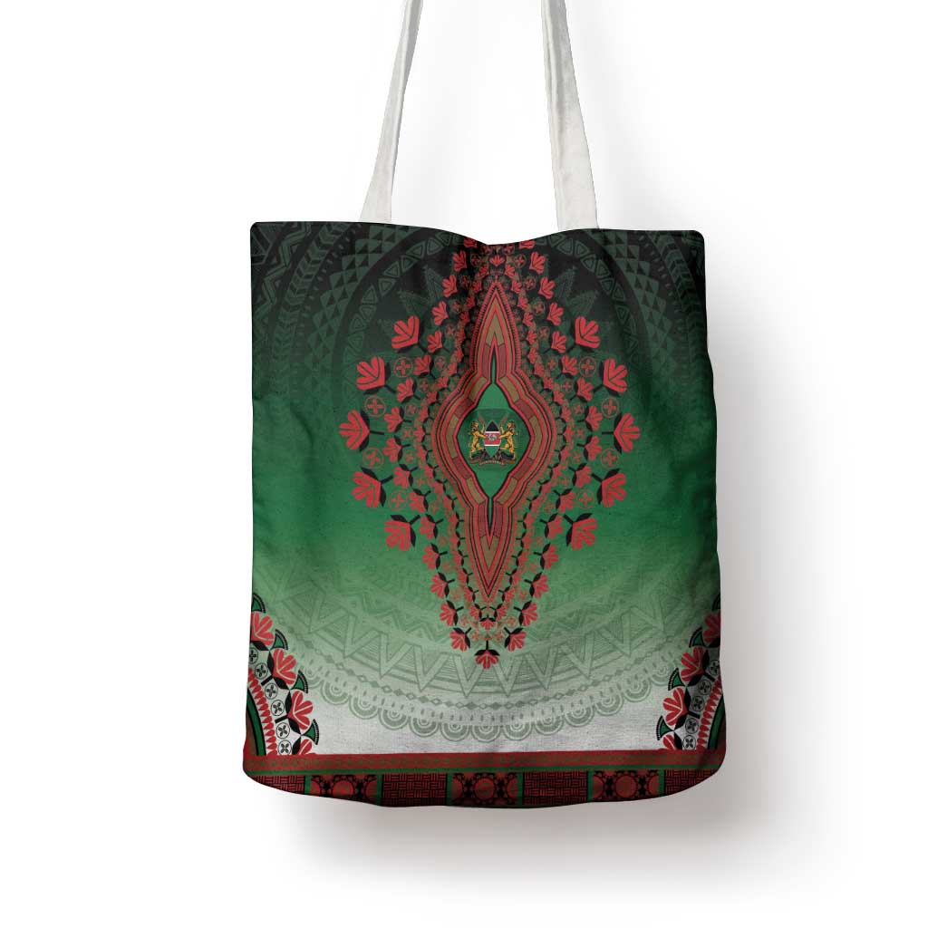 Kenya African Dashiki Tote Bag - Wonder Print Shop