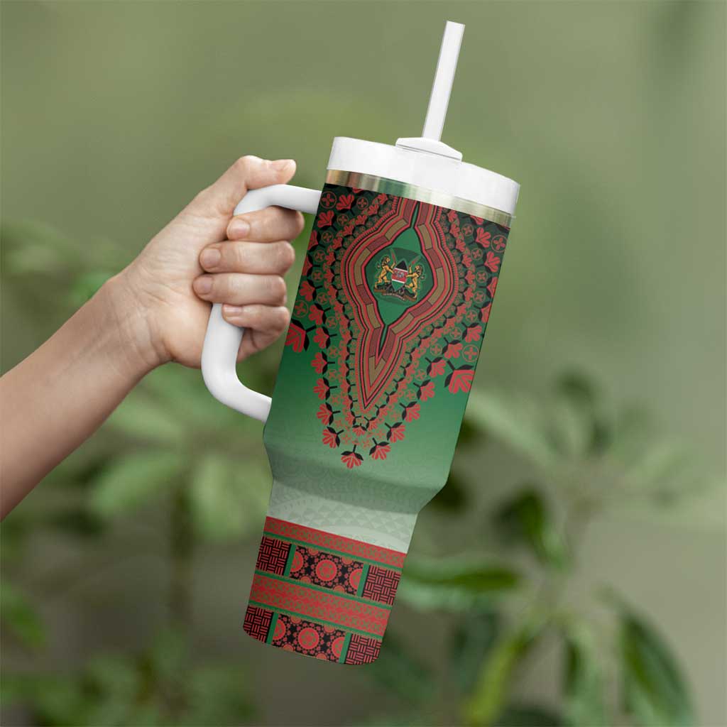 Personalized Kenya African Dashiki Tumbler With Handle - Wonder Print Shop