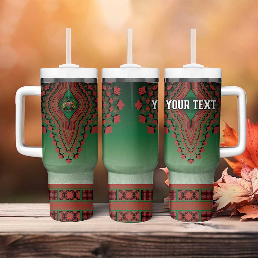 Personalized Kenya African Dashiki Tumbler With Handle - Wonder Print Shop