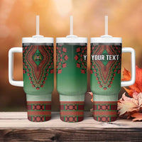 Personalized Kenya African Dashiki Tumbler With Handle - Wonder Print Shop
