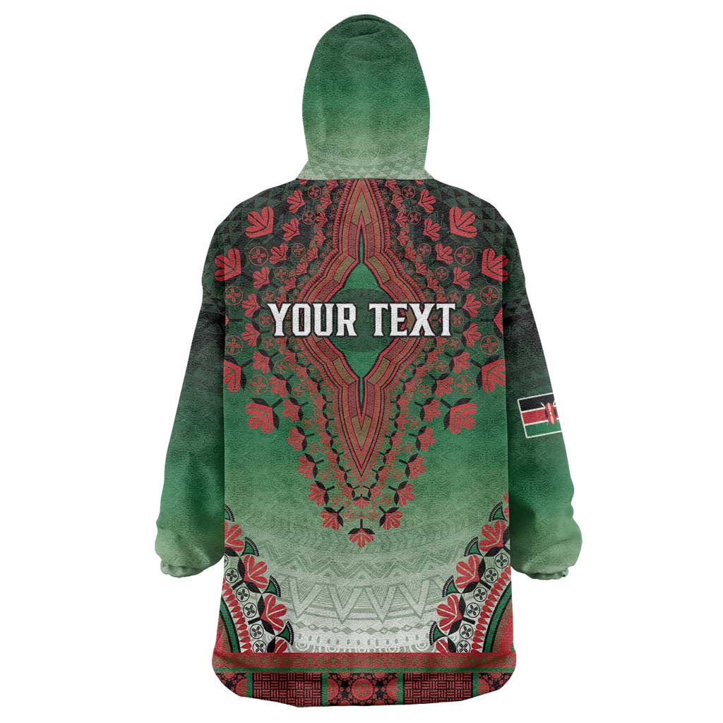 Personalized Kenya African Dashiki Wearable Blanket Hoodie - Wonder Print Shop