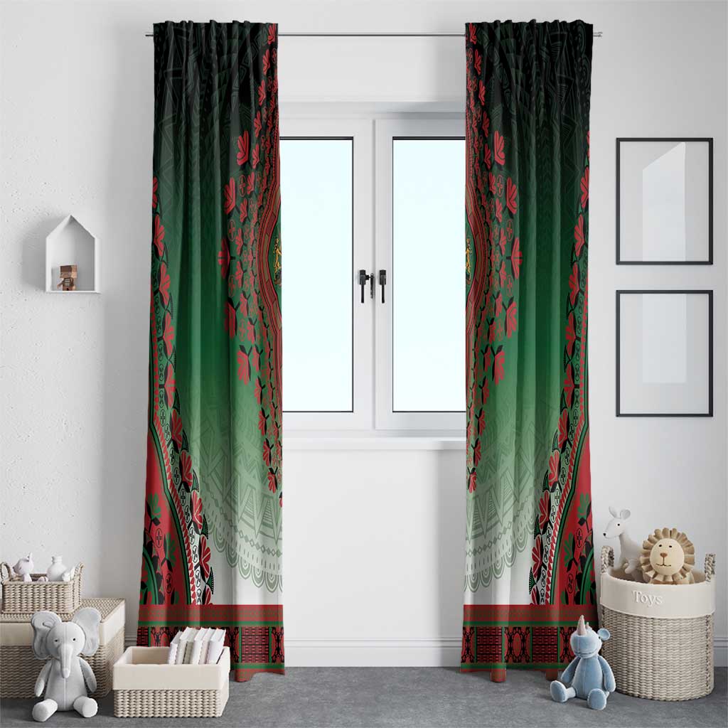 Kenya African Dashiki Window Curtain - Wonder Print Shop