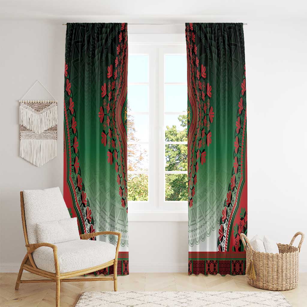 Kenya African Dashiki Window Curtain - Wonder Print Shop