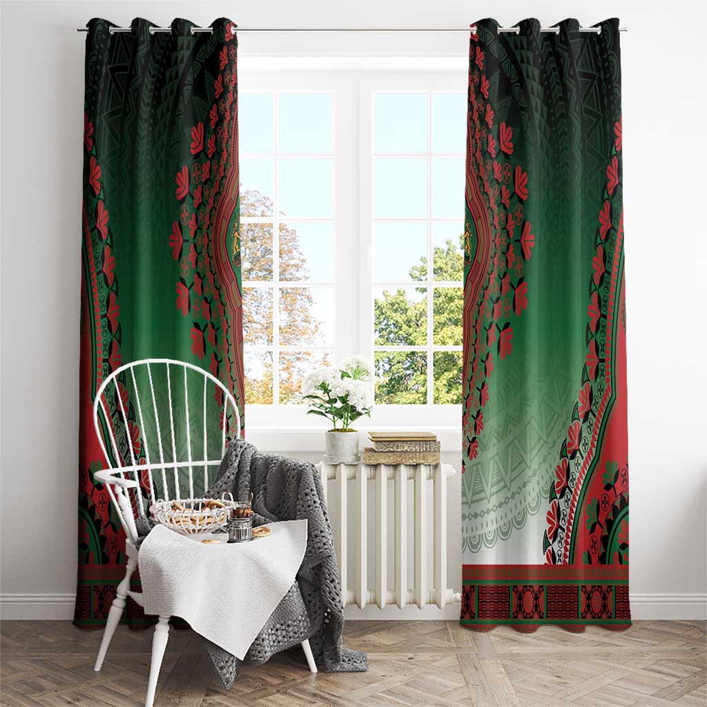 Kenya African Dashiki Window Curtain - Wonder Print Shop