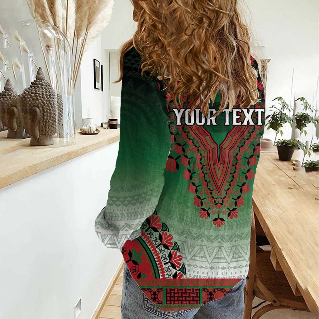 Personalized Kenya African Dashiki Women Casual Shirt - Wonder Print Shop