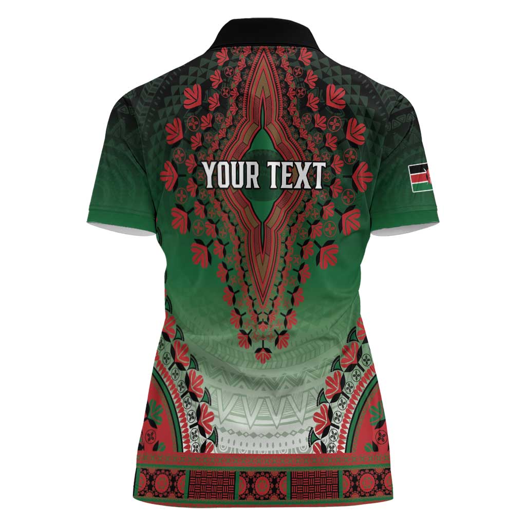 Personalized Kenya African Dashiki Women Polo Shirt - Wonder Print Shop