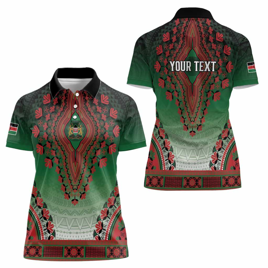 Personalized Kenya African Dashiki Women Polo Shirt - Wonder Print Shop