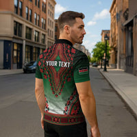 Personalized Kenya African Dashiki Zipper Polo Shirt - Wonder Print Shop