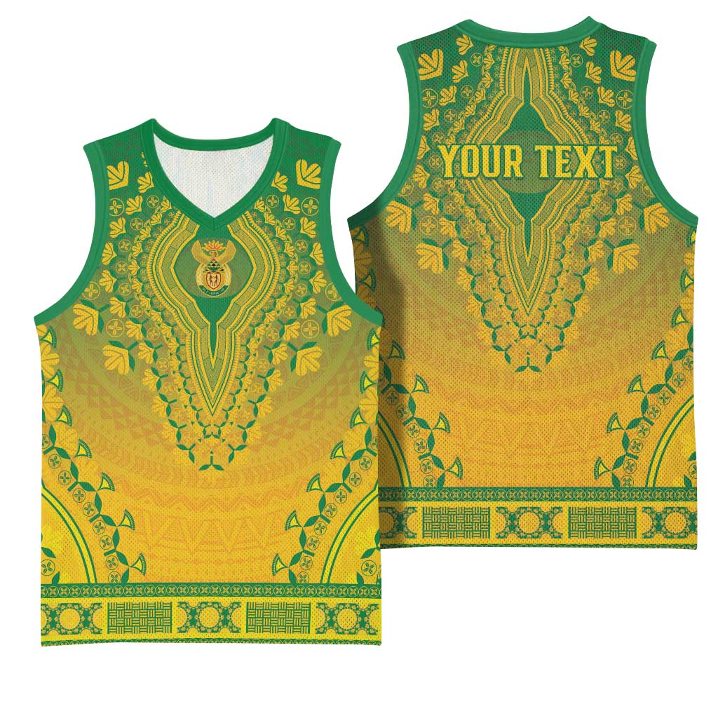 Personalized South Africa African Dashiki Basketball Jersey - Wonder Print Shop