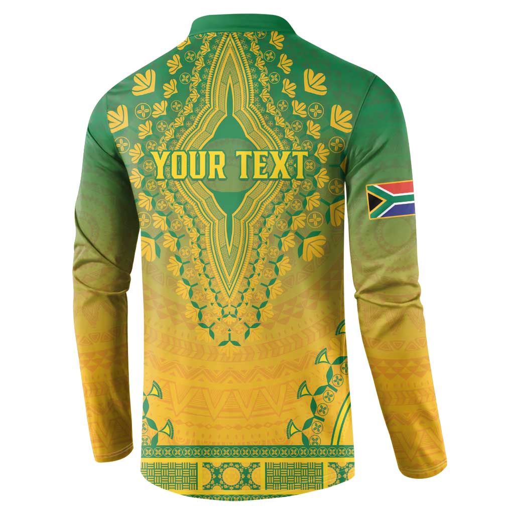 Personalized South Africa African Dashiki Button Sweatshirt - Wonder Print Shop