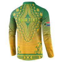 Personalized South Africa African Dashiki Button Sweatshirt - Wonder Print Shop