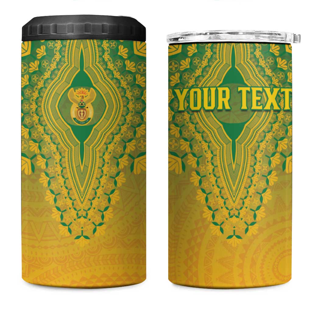 Personalized South Africa African Dashiki 4 in 1 Can Cooler Tumbler - Wonder Print Shop