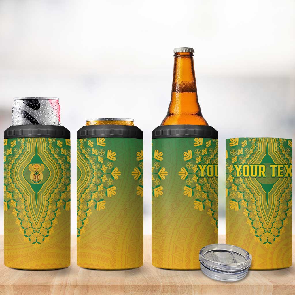 Personalized South Africa African Dashiki 4 in 1 Can Cooler Tumbler - Wonder Print Shop