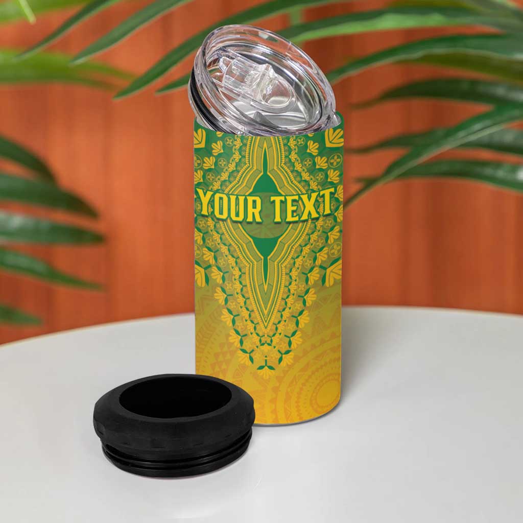 Personalized South Africa African Dashiki 4 in 1 Can Cooler Tumbler - Wonder Print Shop