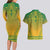 Personalized South Africa African Dashiki Couples Matching Long Sleeve Bodycon Dress and Hawaiian Shirt - Wonder Print Shop