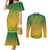 Personalized South Africa African Dashiki Couples Matching Mermaid Dress and Long Sleeve Button Shirt - Wonder Print Shop
