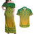 Personalized South Africa African Dashiki Couples Matching Off Shoulder Maxi Dress and Hawaiian Shirt - Wonder Print Shop