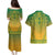 Personalized South Africa African Dashiki Couples Matching Puletasi and Hawaiian Shirt - Wonder Print Shop