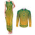 Personalized South Africa African Dashiki Couples Matching Tank Maxi Dress and Long Sleeve Button Shirt - Wonder Print Shop