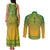 Personalized South Africa African Dashiki Couples Matching Tank Maxi Dress and Long Sleeve Button Shirt - Wonder Print Shop
