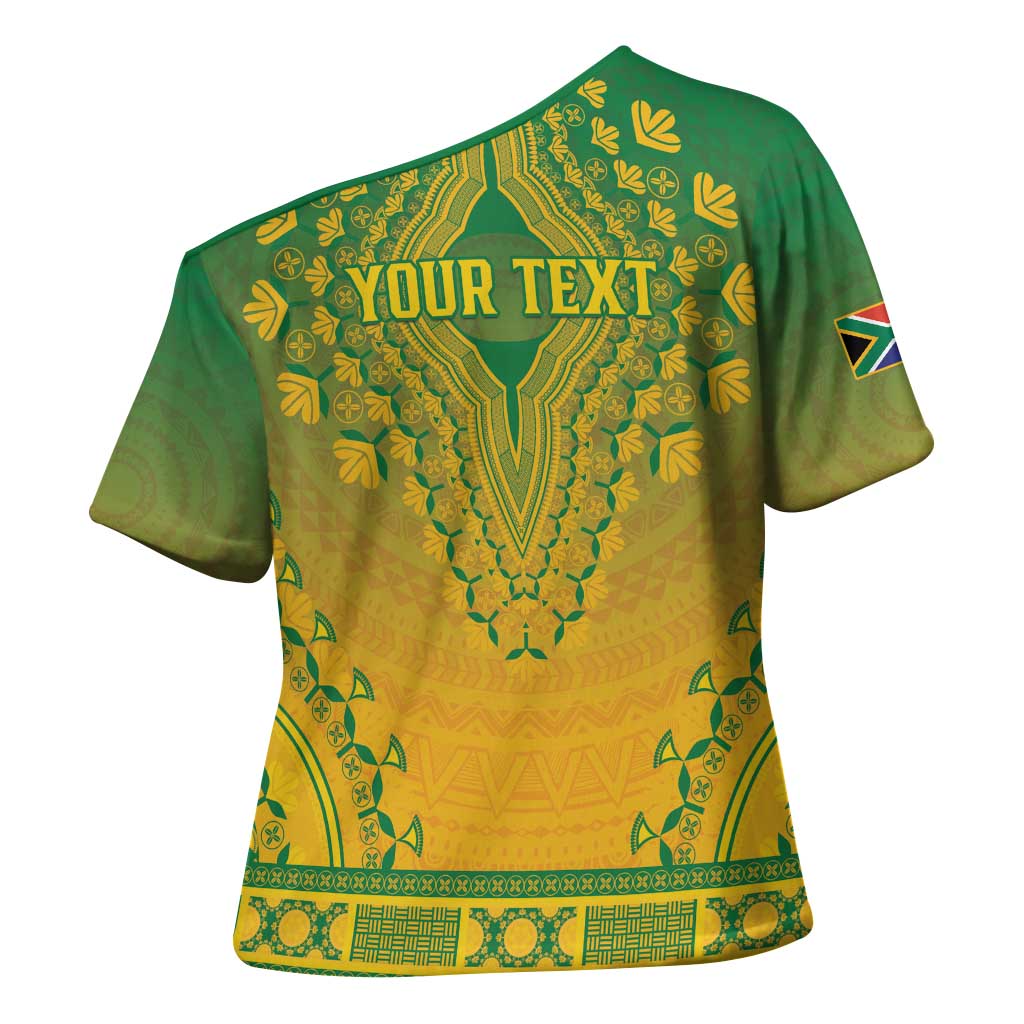 Personalized South Africa African Dashiki Cross Shoulder Shirt - Wonder Print Shop