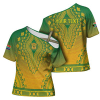 Personalized South Africa African Dashiki Cross Shoulder Shirt - Wonder Print Shop