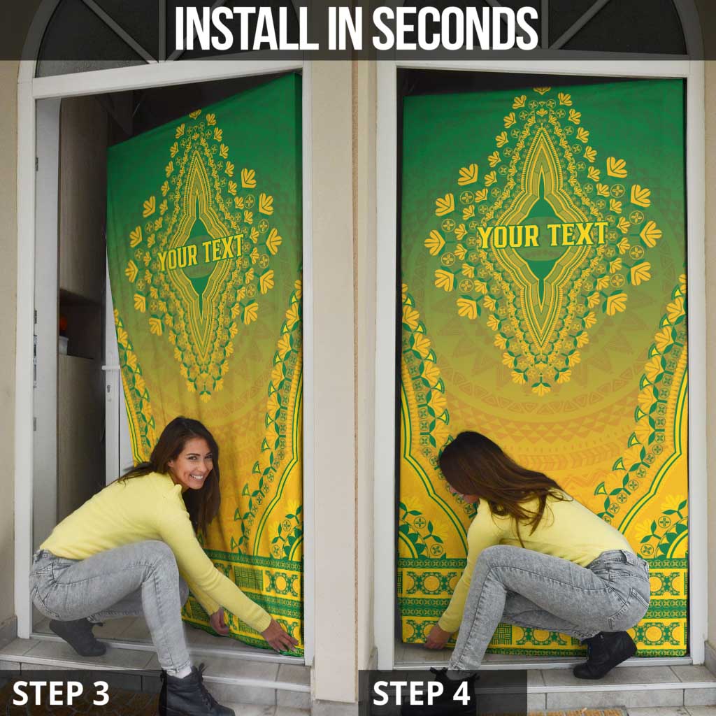 Personalized South Africa African Dashiki Door Cover - Wonder Print Shop