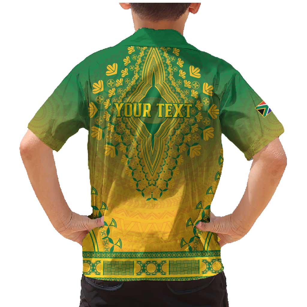 Personalized South Africa African Dashiki Family Matching Mermaid Dress and Hawaiian Shirt - Wonder Print Shop