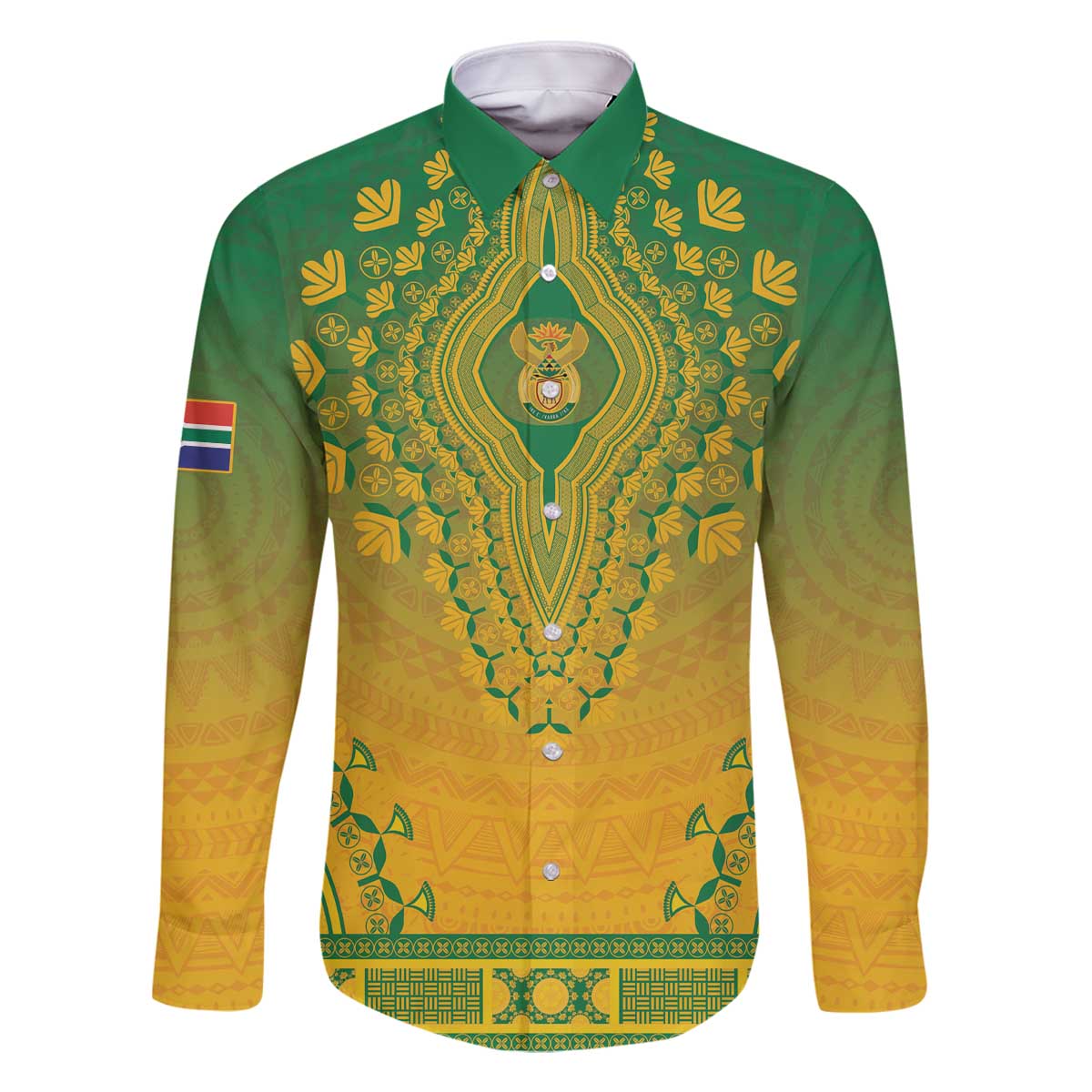 Personalized South Africa African Dashiki Family Matching Off The Shoulder Long Sleeve Dress and Hawaiian Shirt - Wonder Print Shop