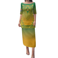 Personalized South Africa African Dashiki Family Matching Puletasi and Hawaiian Shirt - Wonder Print Shop