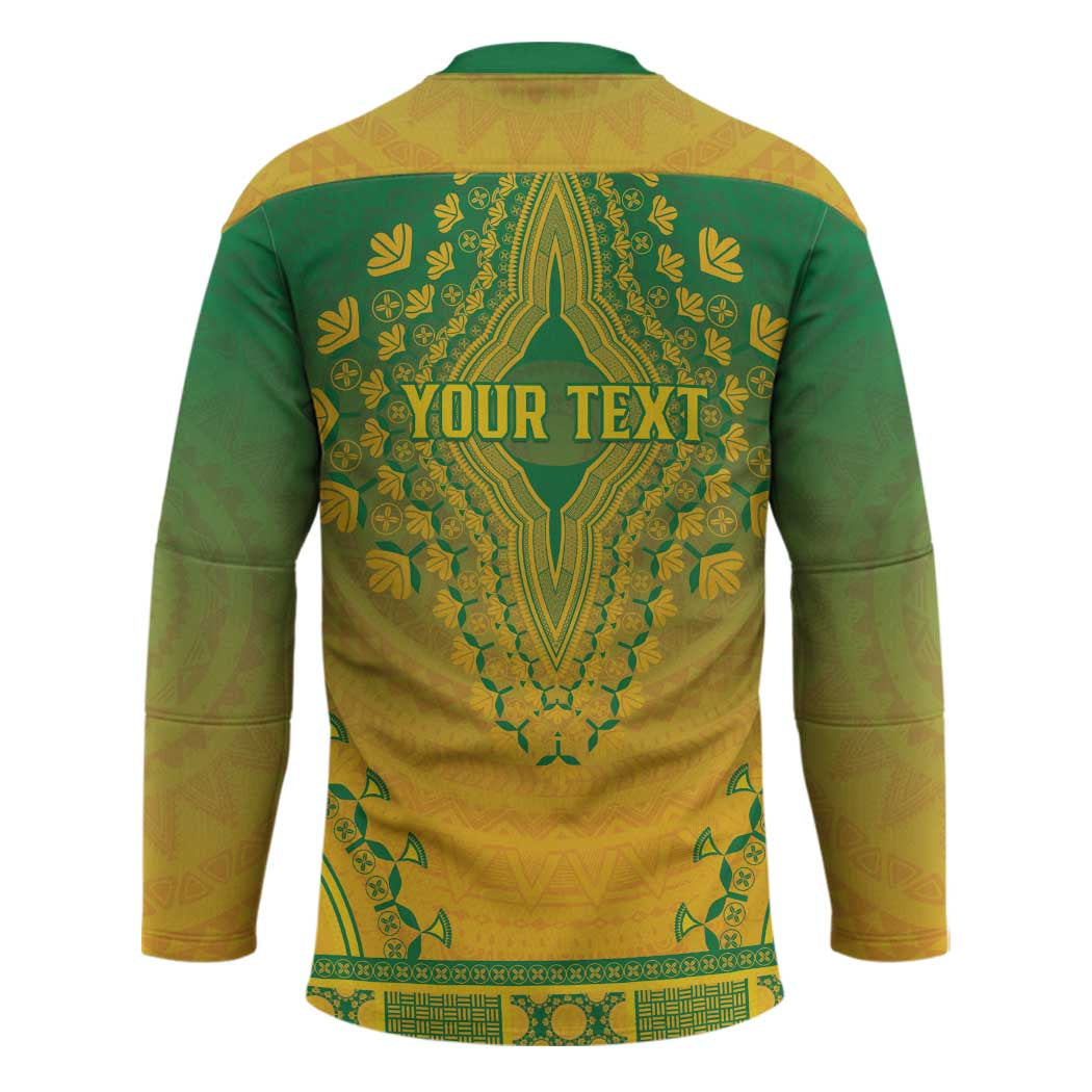Personalized South Africa African Dashiki Hockey Jersey - Wonder Print Shop
