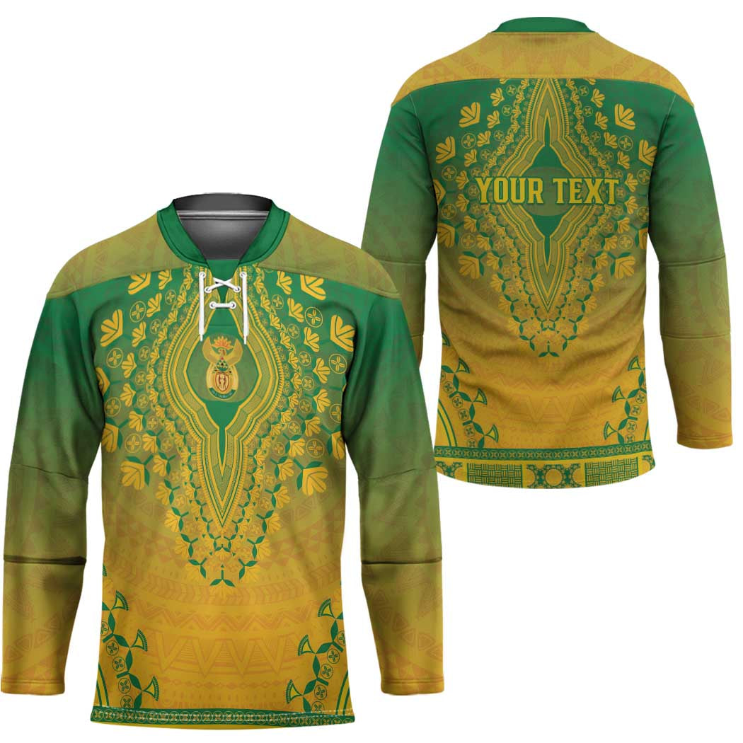 Personalized South Africa African Dashiki Hockey Jersey - Wonder Print Shop