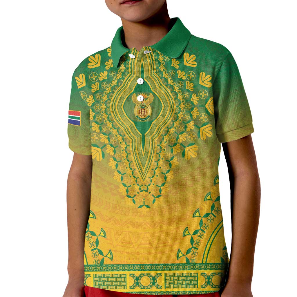 Personalized South Africa African Dashiki Kid Polo Shirt - Wonder Print Shop