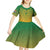Personalized South Africa African Dashiki Kid Short Sleeve Dress - Wonder Print Shop