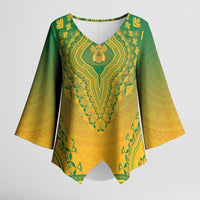 Personalized South Africa African Dashiki Kimono Sleeve Blouse - Wonder Print Shop
