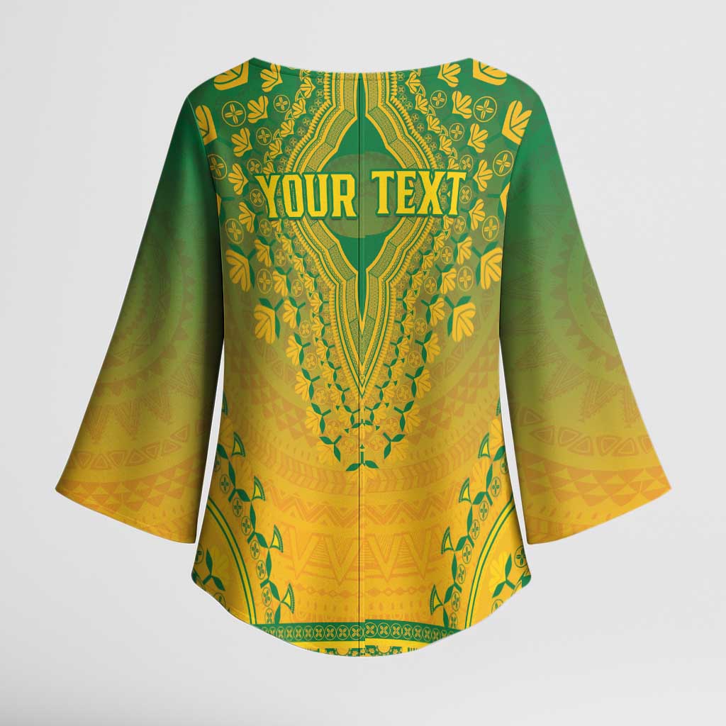 Personalized South Africa African Dashiki Kimono Sleeve Blouse - Wonder Print Shop