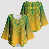 Personalized South Africa African Dashiki Kimono Sleeve Blouse - Wonder Print Shop