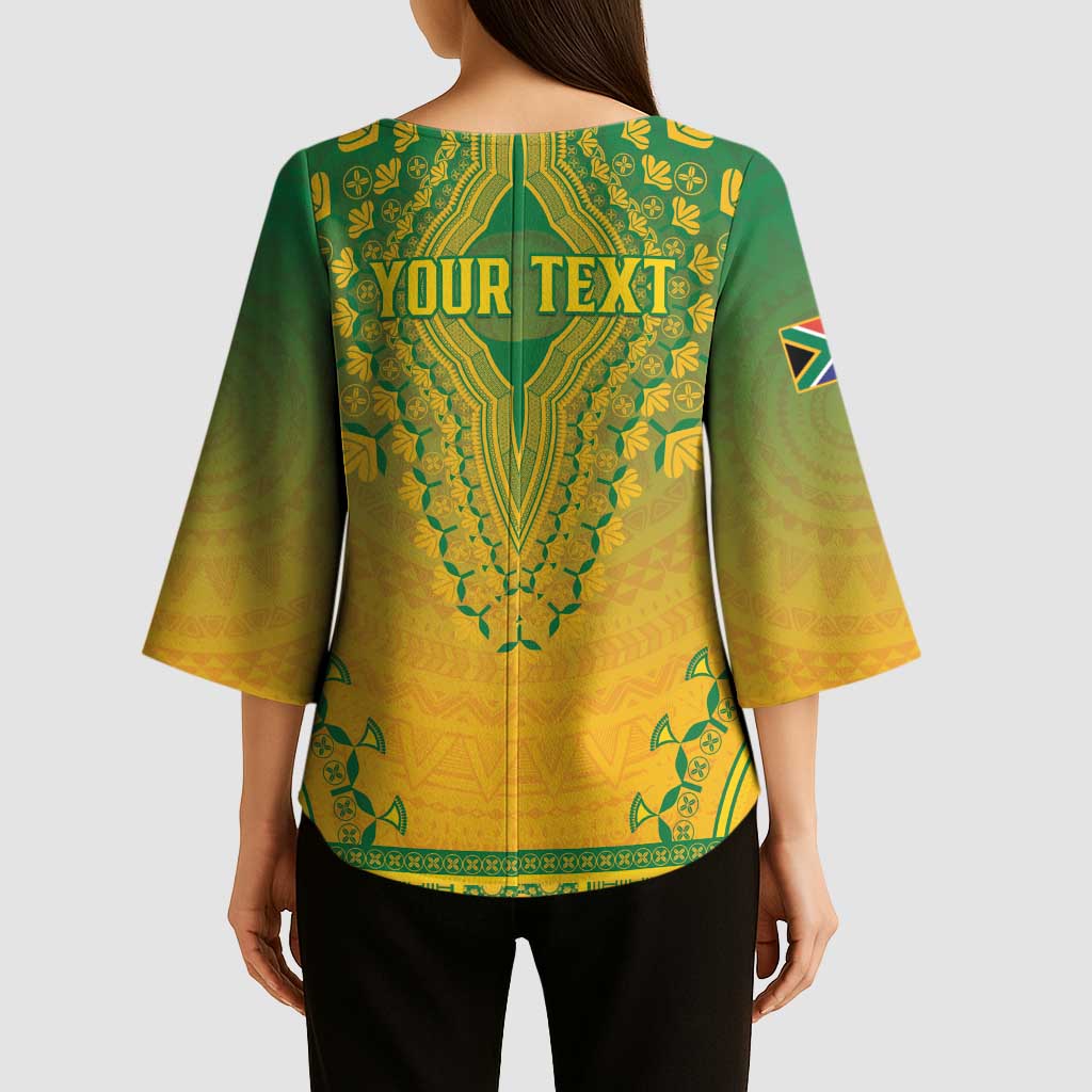 Personalized South Africa African Dashiki Kimono Sleeve Blouse - Wonder Print Shop