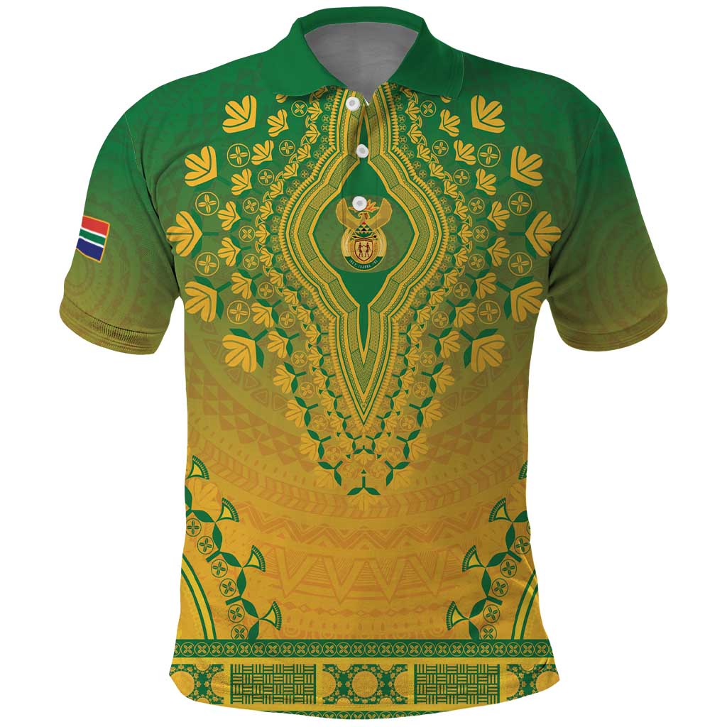 Personalized South Africa African Dashiki Polo Shirt - Wonder Print Shop
