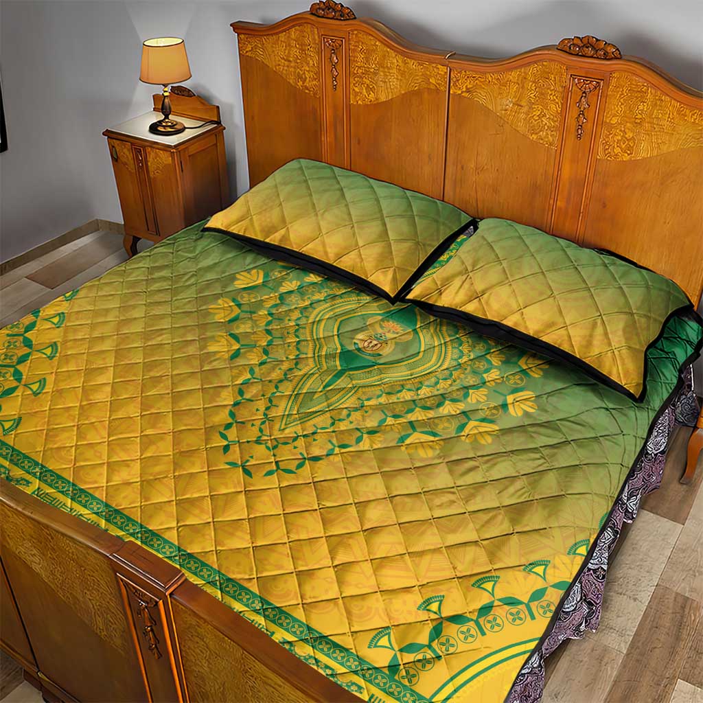 South Africa African Dashiki Quilt Bed Set - Wonder Print Shop