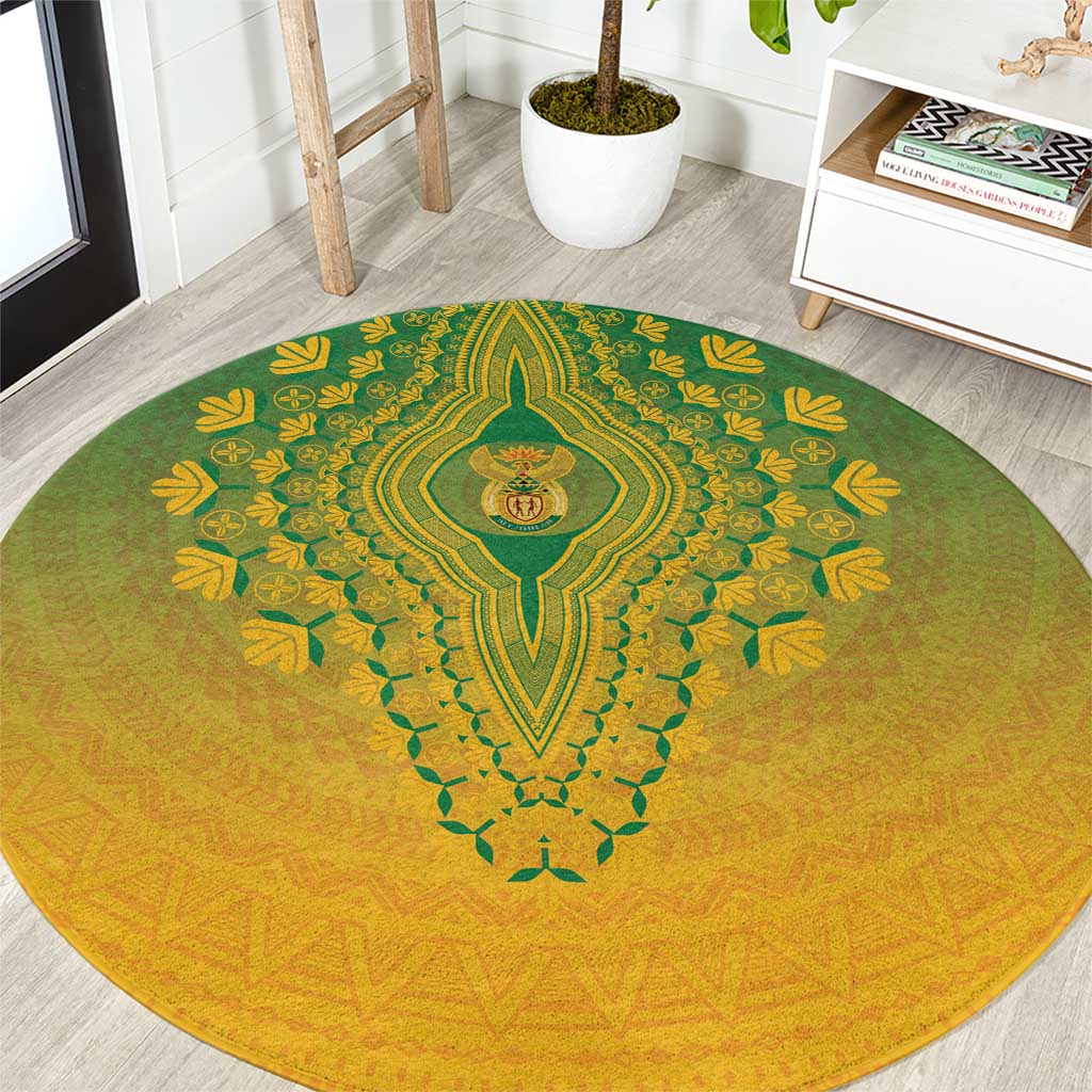 South Africa African Dashiki Round Carpet - Wonder Print Shop