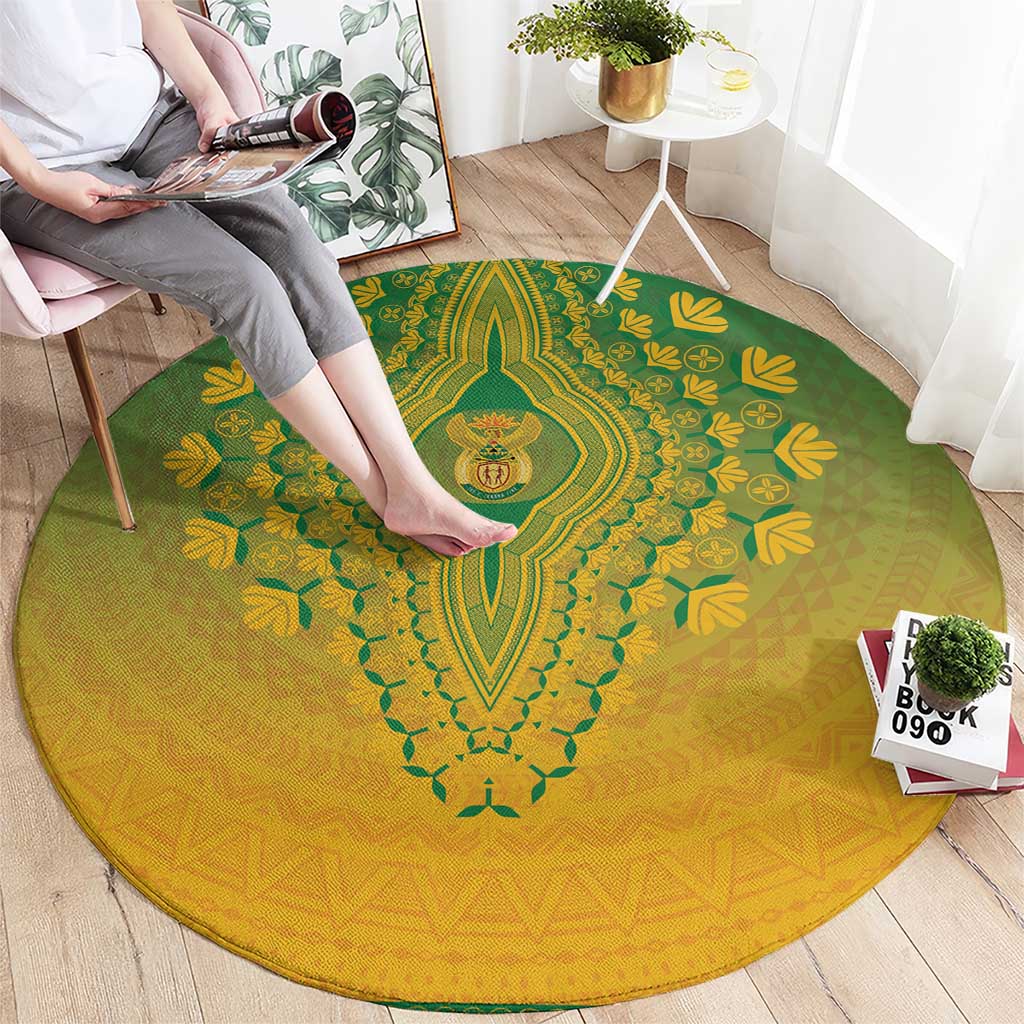 South Africa African Dashiki Round Carpet - Wonder Print Shop