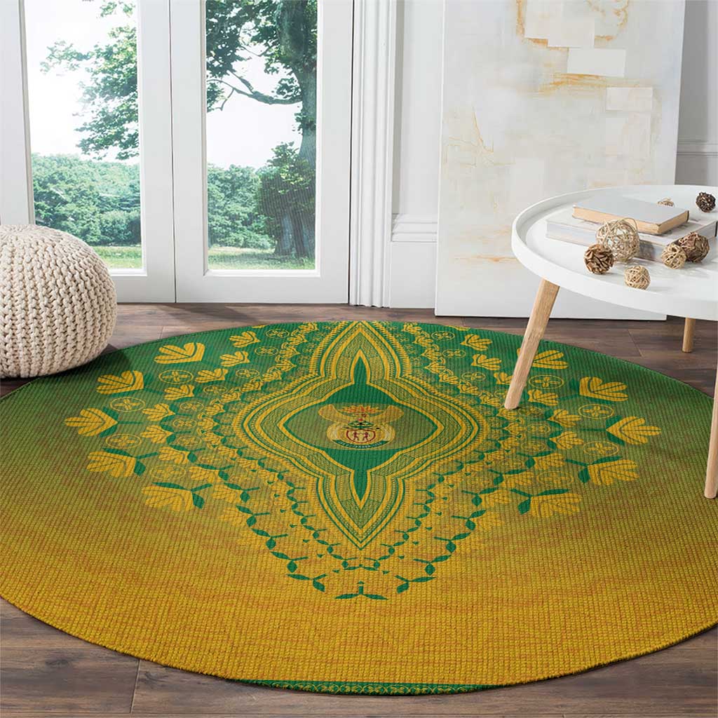 South Africa African Dashiki Round Carpet - Wonder Print Shop