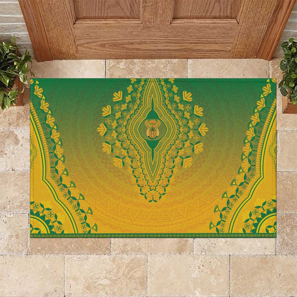 South Africa African Dashiki Rubber Doormat - Wonder Print Shop