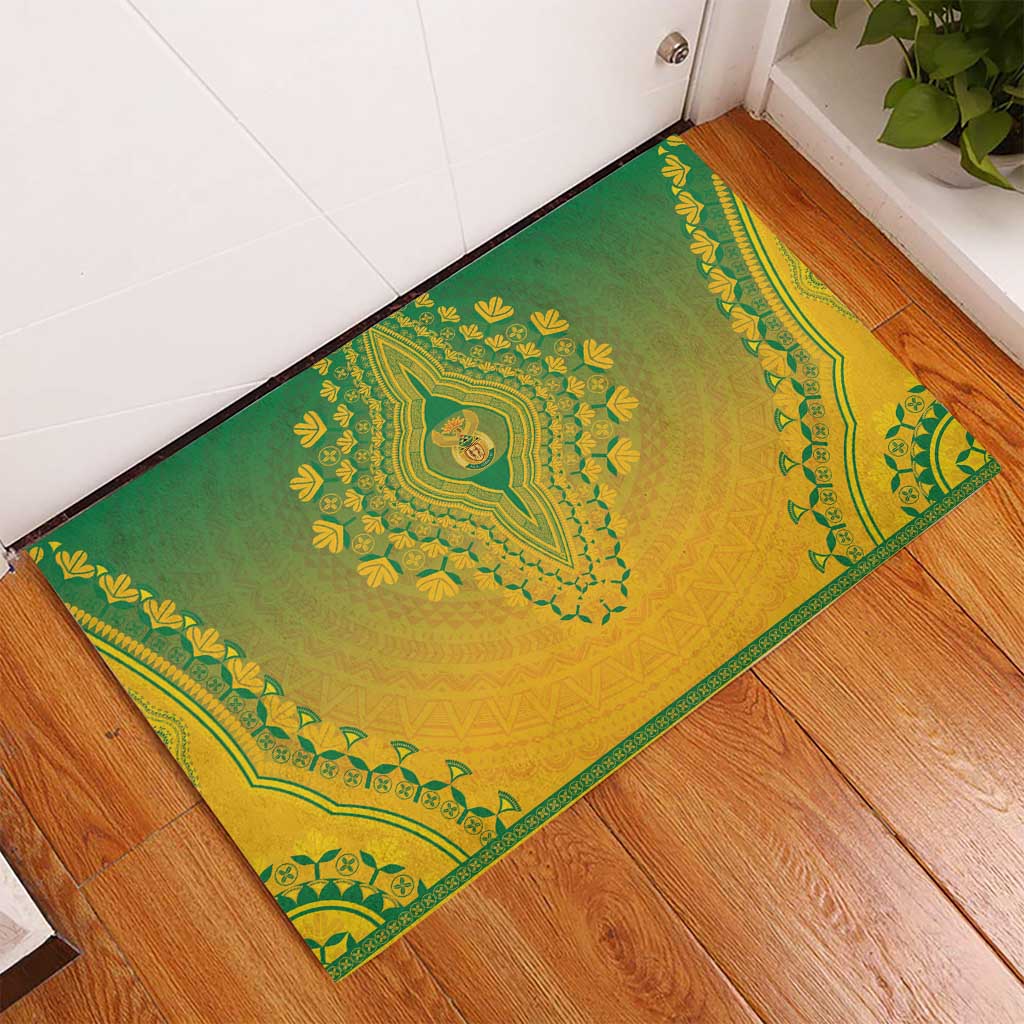 South Africa African Dashiki Rubber Doormat - Wonder Print Shop