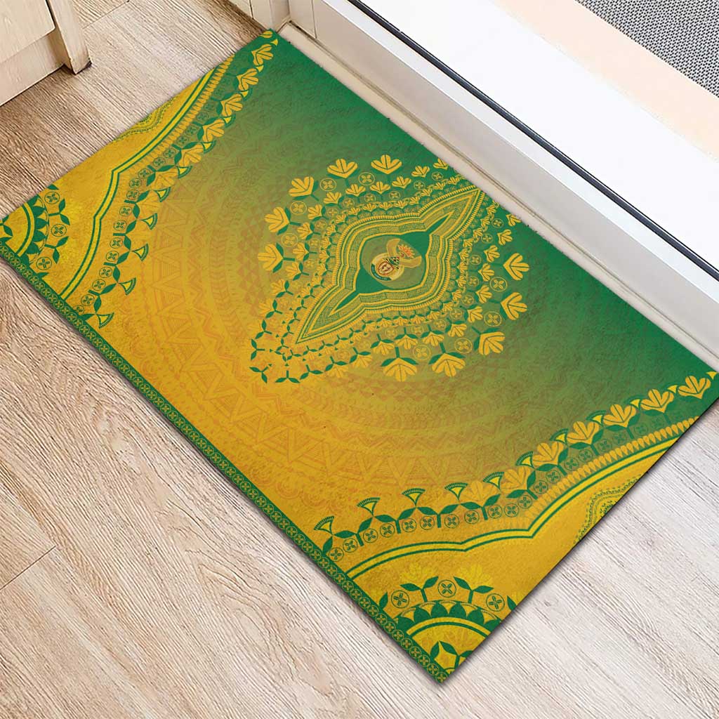 South Africa African Dashiki Rubber Doormat - Wonder Print Shop
