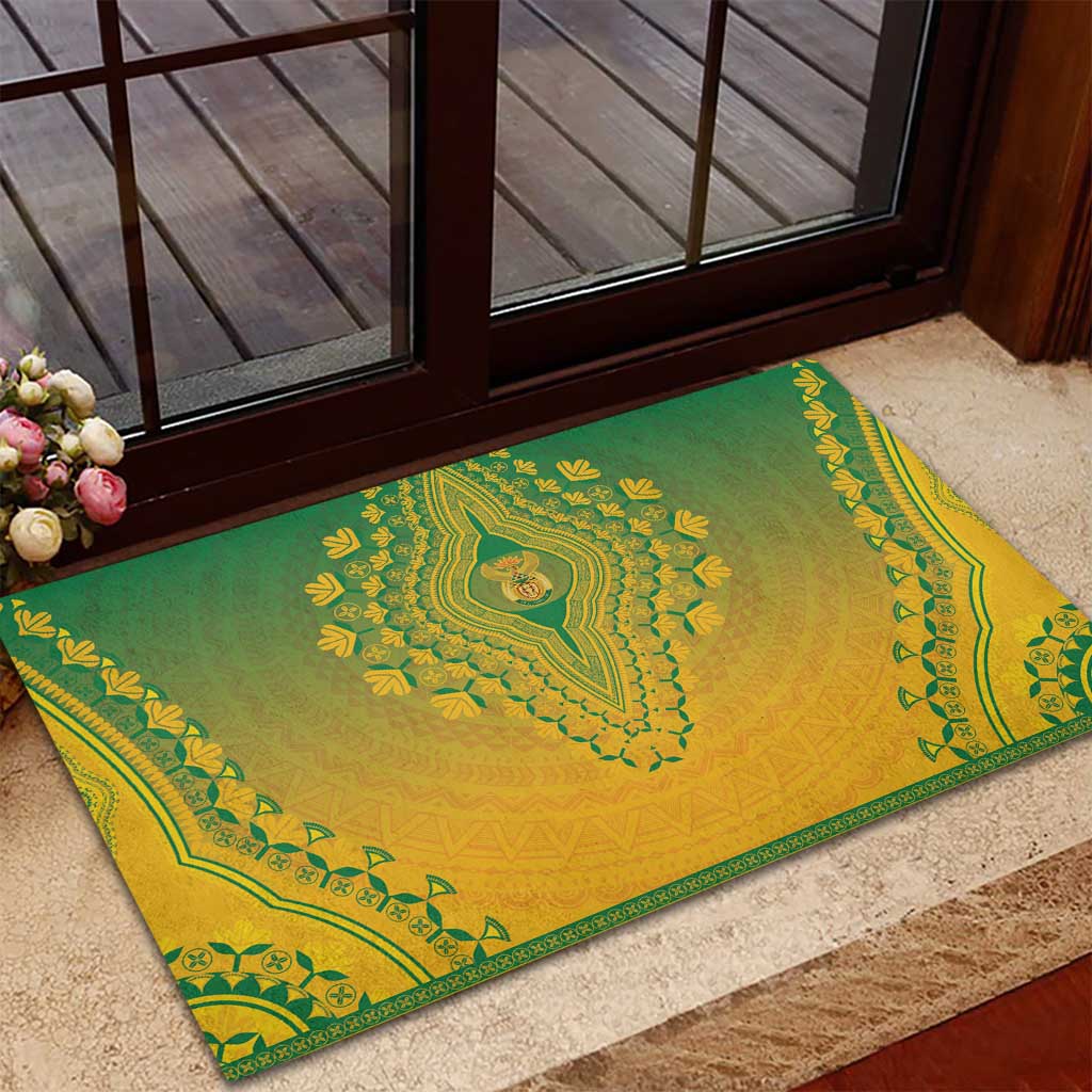 South Africa African Dashiki Rubber Doormat - Wonder Print Shop