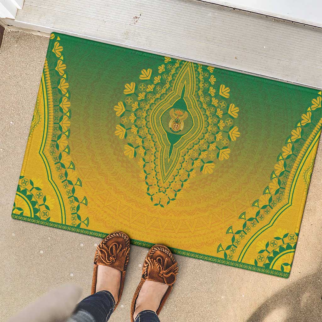South Africa African Dashiki Rubber Doormat - Wonder Print Shop