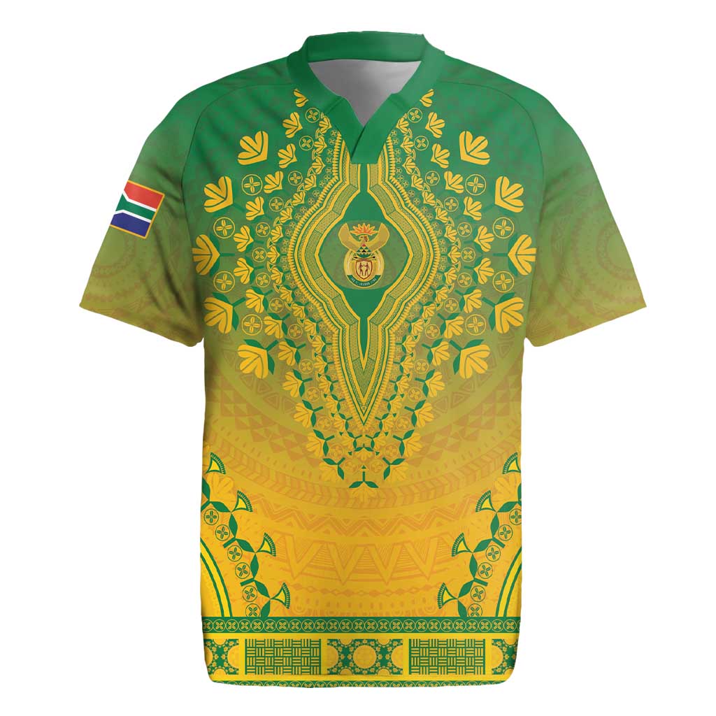 Personalized South Africa African Dashiki Rugby Jersey - Wonder Print Shop